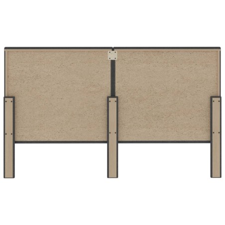 Tête de lit touffetée Gris foncé Tissu 160x200 cm