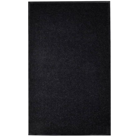 Tapis d'entrée noir 117x220 cm PVC
