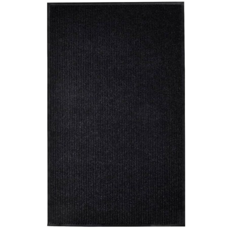 Tapis d'entrée noir 117x220 cm PVC