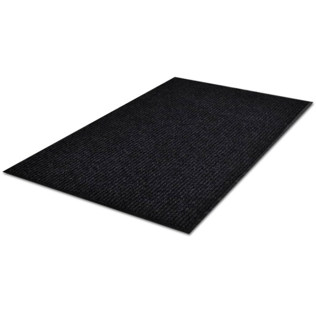 Tapis d'entrée noir 117x220 cm PVC