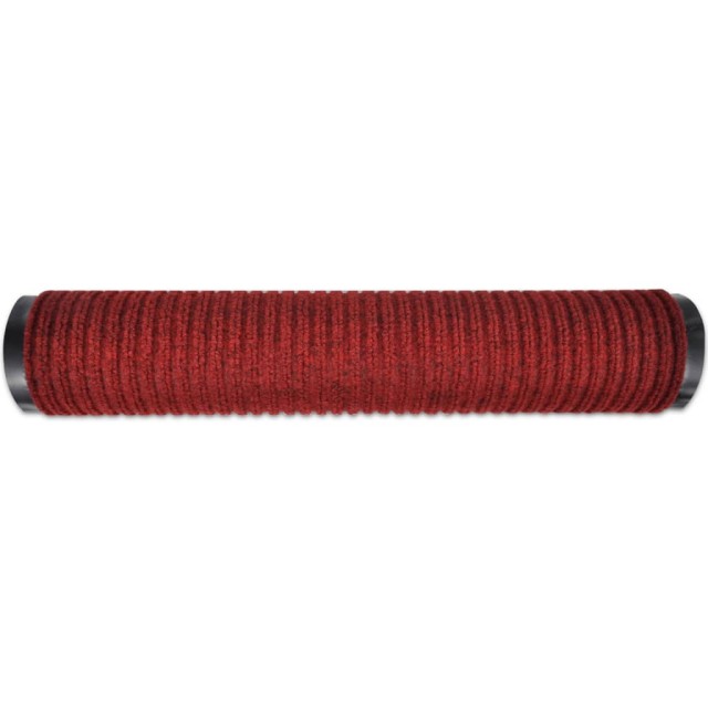 Tapis d'entrée rouge 117 x 220 cm PVC