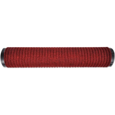 Tapis d'entrée rouge 117 x 220 cm PVC