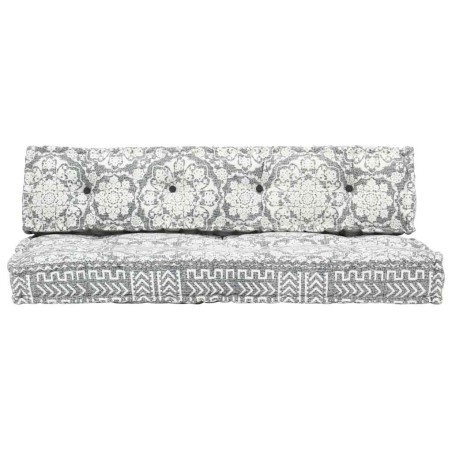 Coussin de canapé palette Gris clair Tissu Patchwork