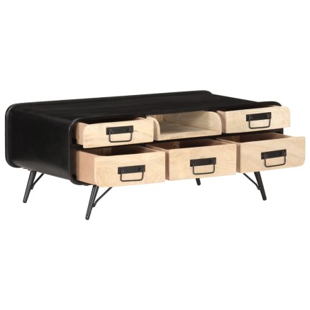 Table basse 100x50x40 cm Bois de manguier massif 2