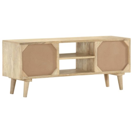 Meuble TV 110x30x45 cm Bois de manguier solide