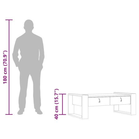 Table basse 110x60x40 cm Bois de teck massif