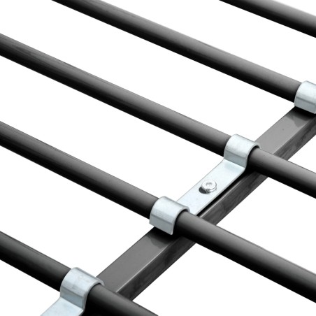 Lit superposé avec table sans matelas gris métal 90x200 cm