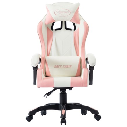 Fauteuil de jeux vidéo Rose Similicuir 2