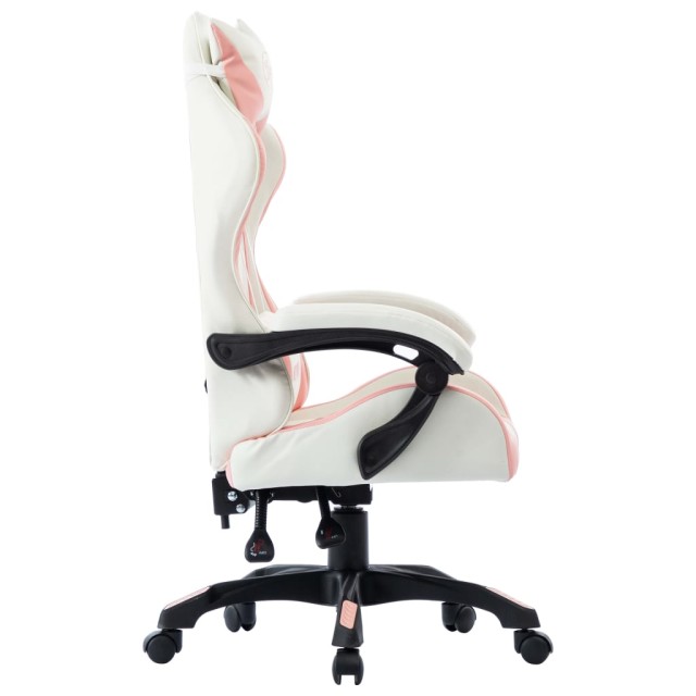 Fauteuil de jeux vidéo Rose Similicuir