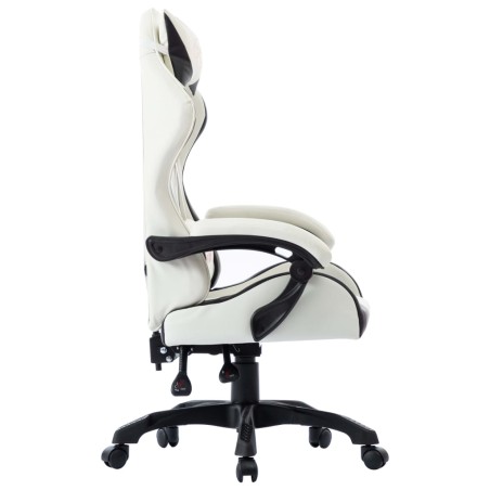 Fauteuil de jeux vidéo Blanc Similicuir
