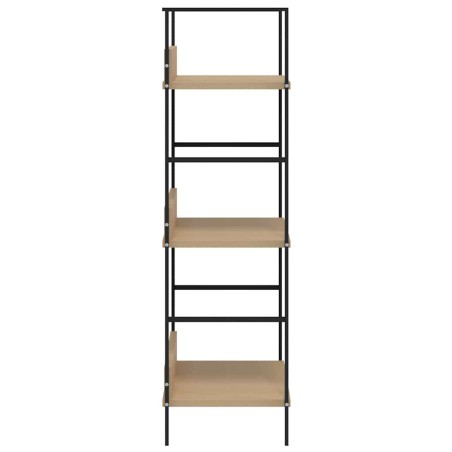 Bibliothèque à 3 niveaux chêne 60x27,6x90,5cm bois d'ingénierie