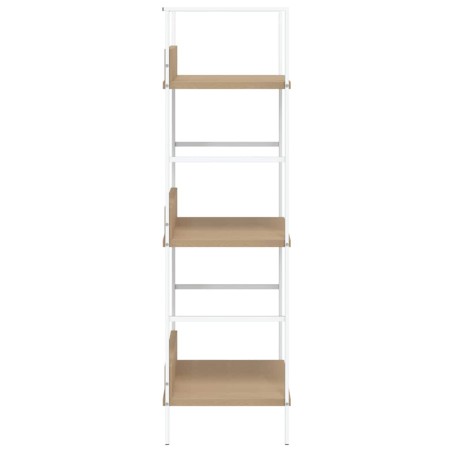 Bibliothèque à 3 niveaux chêne 60x27,6x90,5cm bois d'ingénierie