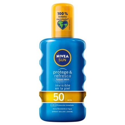 Spray Protecteur Solaire PROTEGE & REFRESCA Nivea Spf 50 (200 ml) 50 (