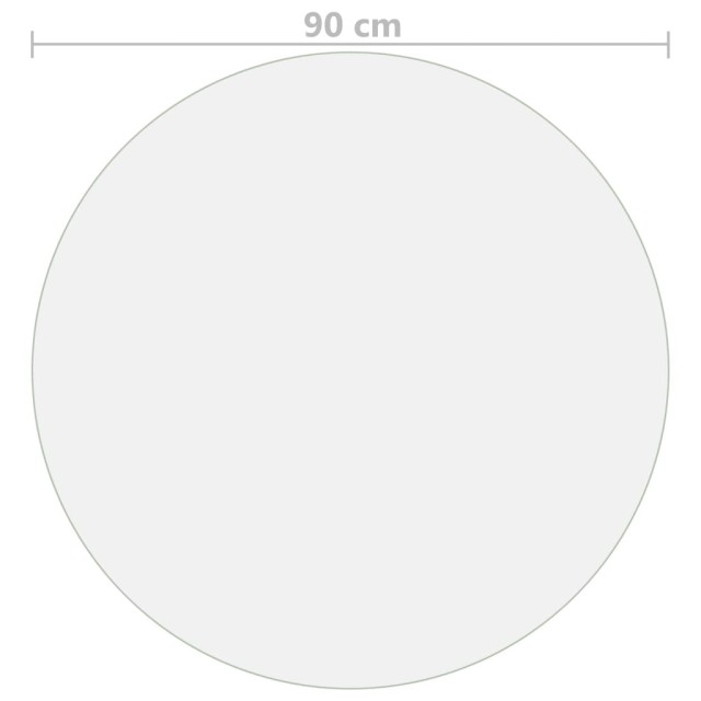 Protecteur de table transparent Ø 90 cm 1,6 mm PVC