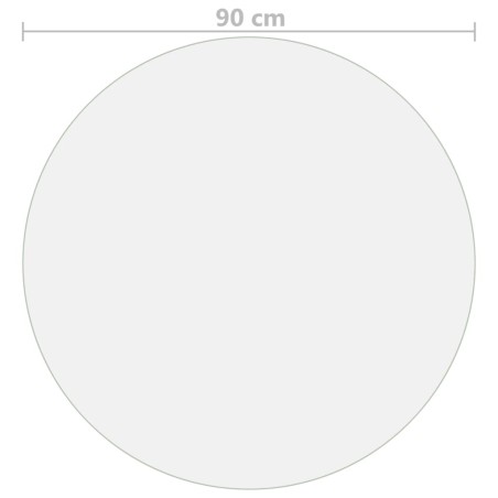 Protecteur de table mat Ø 90 cm 2 mm PVC
