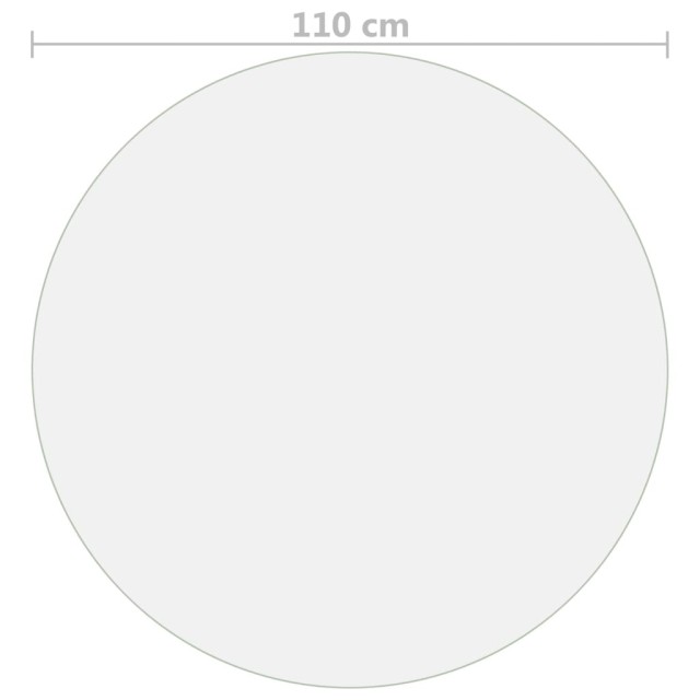 Protecteur de table transparent Ø 110 cm 1,6 mm PVC