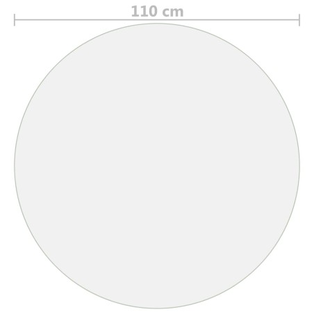 Protecteur de table transparent Ø 110 cm 1,6 mm PVC