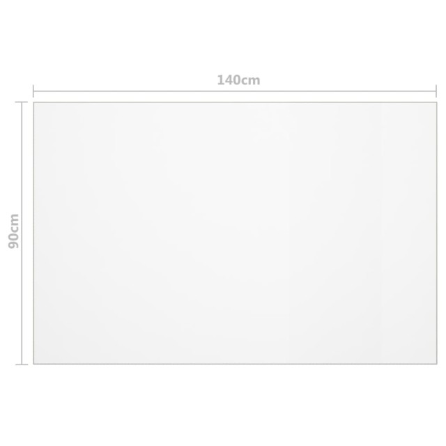 Protecteur de table transparent 140x90 cm 1,6 mm PVC
