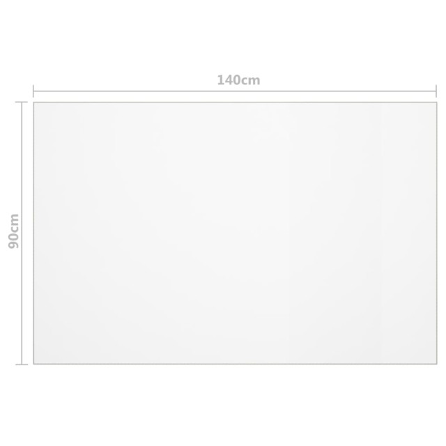 Protecteur de table mat 140x90 cm 1,6 mm PVC