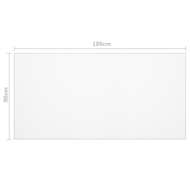 Protecteur de table transparent 180x90 cm 1,6 mm PVC