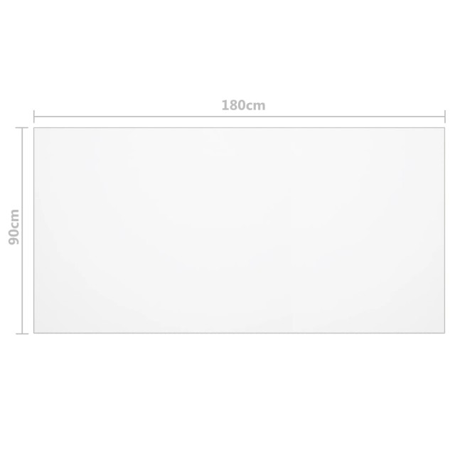 Protecteur de table mat 180x90 cm 1,6 mm PVC