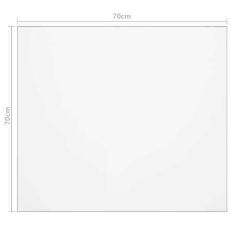 Protecteur de table mat 70x70 cm 1,6 mm PVC