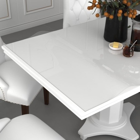 Protecteur de table transparent 80x80 cm 1,6 mm PVC