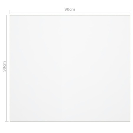 Protecteur de table mat 90x90 cm 1,6 mm PVC