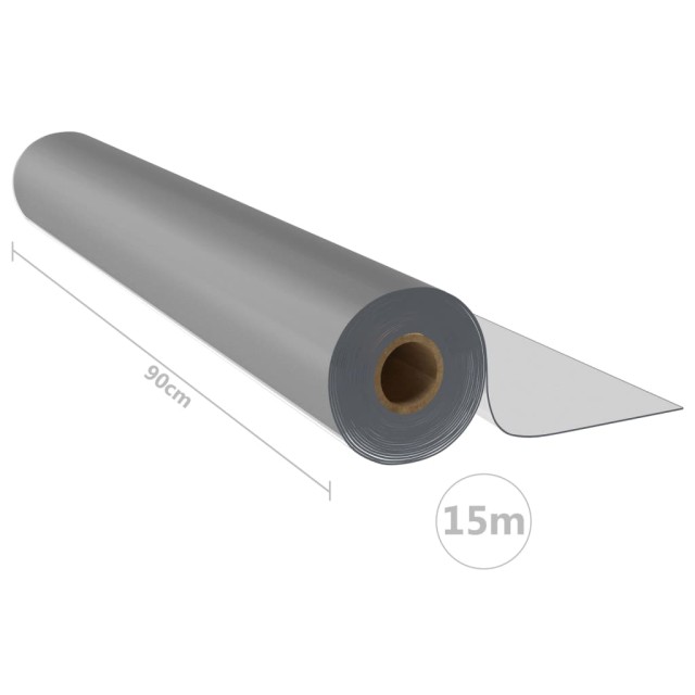 Rouleau mat de protection de table 0,9x15 m 1,6 mm PVC