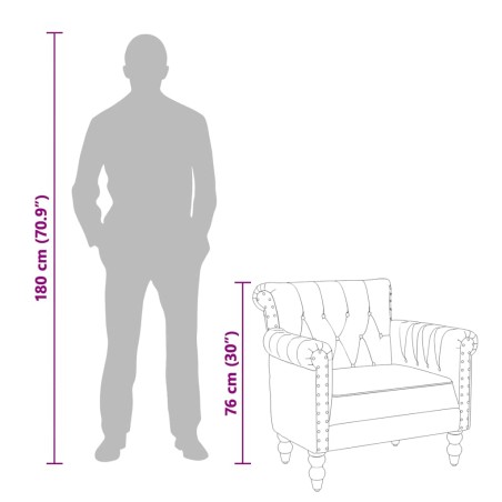 Fauteuil Marron Cuir de chèvre véritable