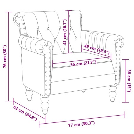 Fauteuil Noir Cuir de chèvre véritable
