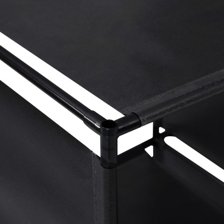 Étagère d'escalier d'affichage 130x45x170 cm Tissu