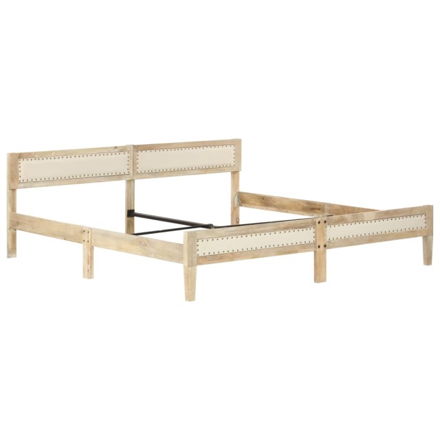 Cadre de lit sans matelas bois de manguier massif 200 cm