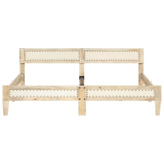 Cadre de lit sans matelas bois de manguier massif 200 cm