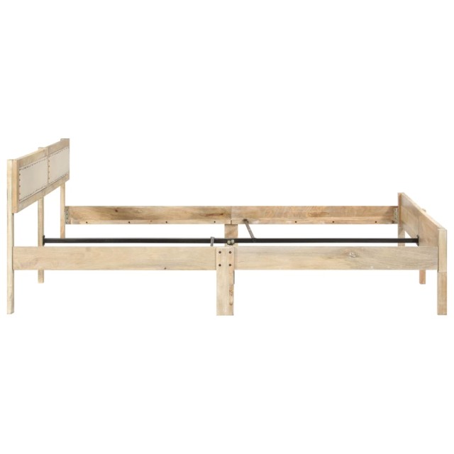 Cadre de lit sans matelas bois de manguier massif 200 cm