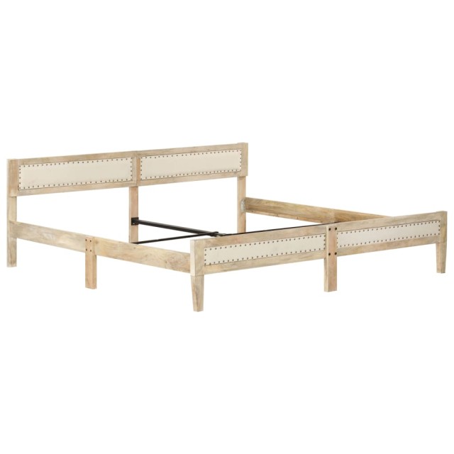 Cadre de lit sans matelas bois de manguier massif 200 cm