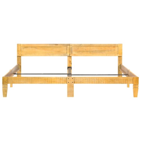 Cadre de lit sans matelas bois de manguier massif 200 cm