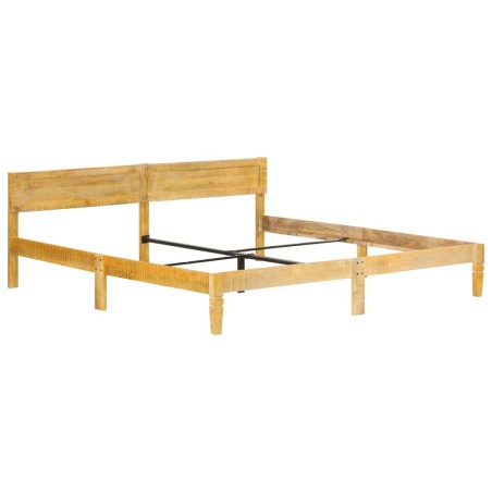 Cadre de lit sans matelas bois de manguier massif 200 cm