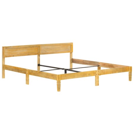 Cadre de lit sans matelas bois de manguier massif 200 cm