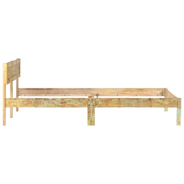 Cadre de lit sans matelas Bois de récupération massif 120x200cm