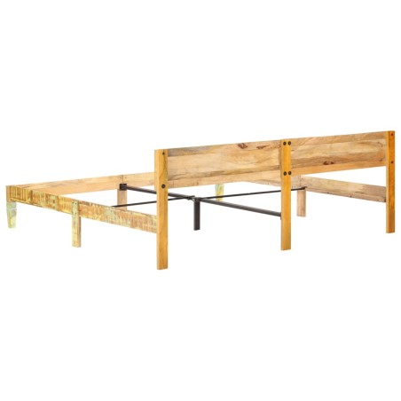 Cadre de lit sans matelas Bois de récupération massif 200x200cm