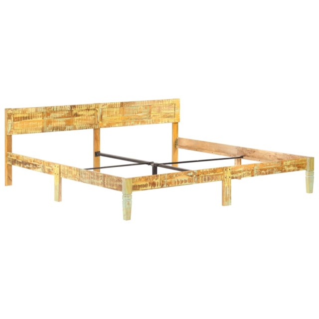 Cadre de lit sans matelas Bois de récupération massif 200x200cm