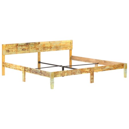 Cadre de lit sans matelas Bois de récupération massif 200x200cm