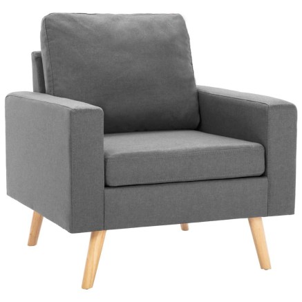Fauteuil gris foncé tissu 2
