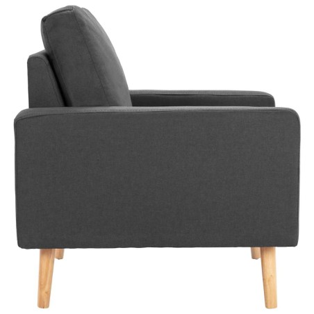 Fauteuil gris foncé tissu