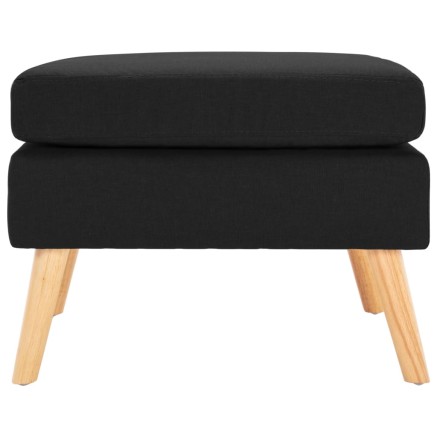 Repose-pied Noir Tissu 2