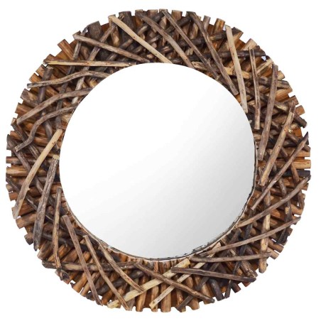 Miroir mural 60 cm Teck Rond