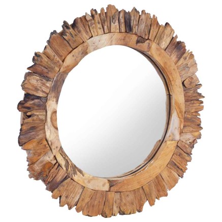 Miroir mural 60 cm Teck Rond 2