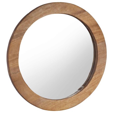 Miroir mural 60 cm Teck Rond 2