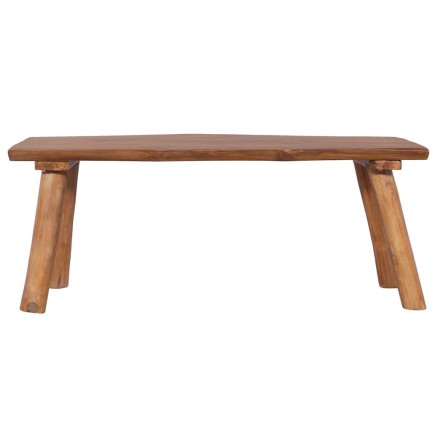 Banc de jardin 120 cm Bois de teck solide 2
